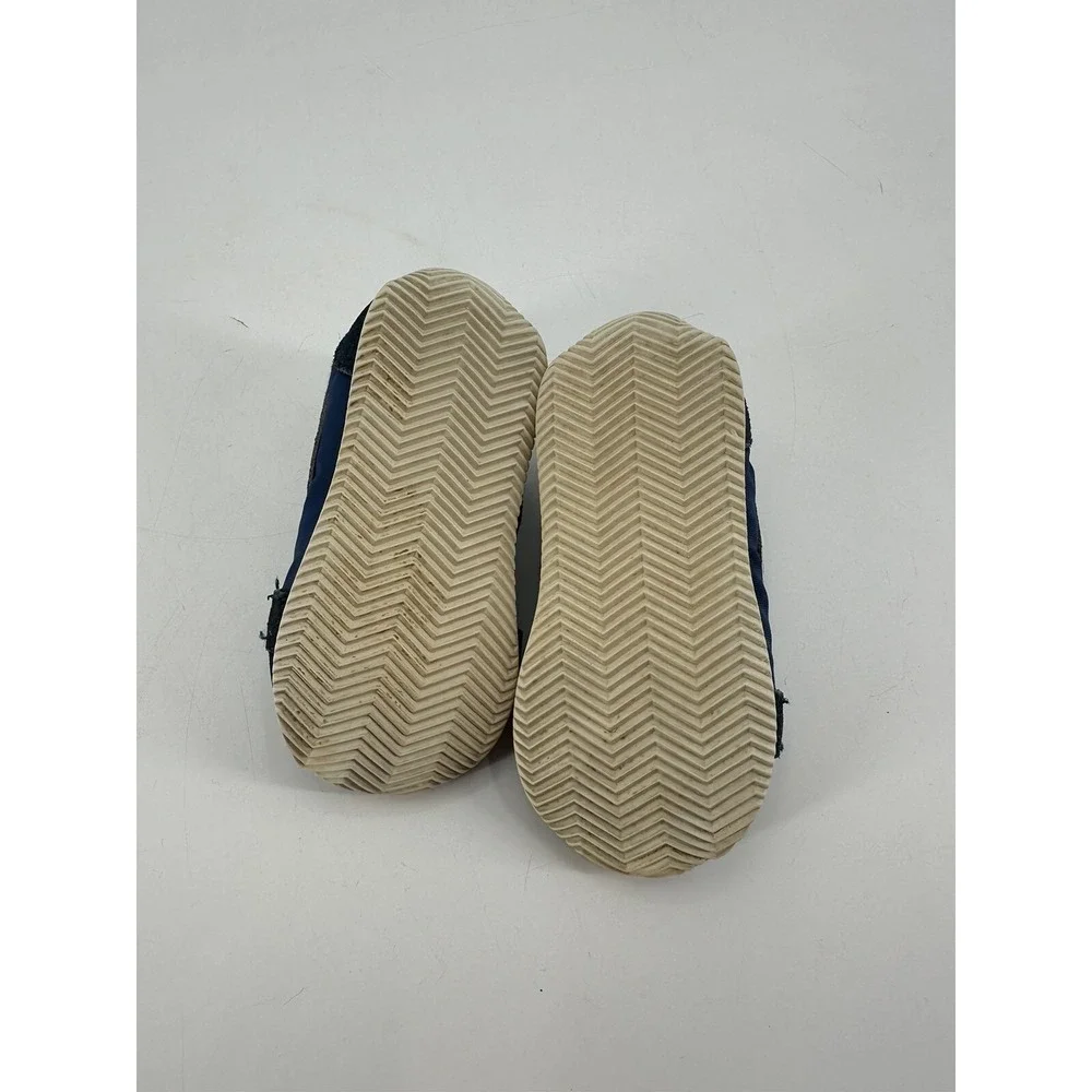 RARE Vintage 80s NIKE Baby Toddler Shoes Blue Suede Sneakers #830305 Size‎ 3.5